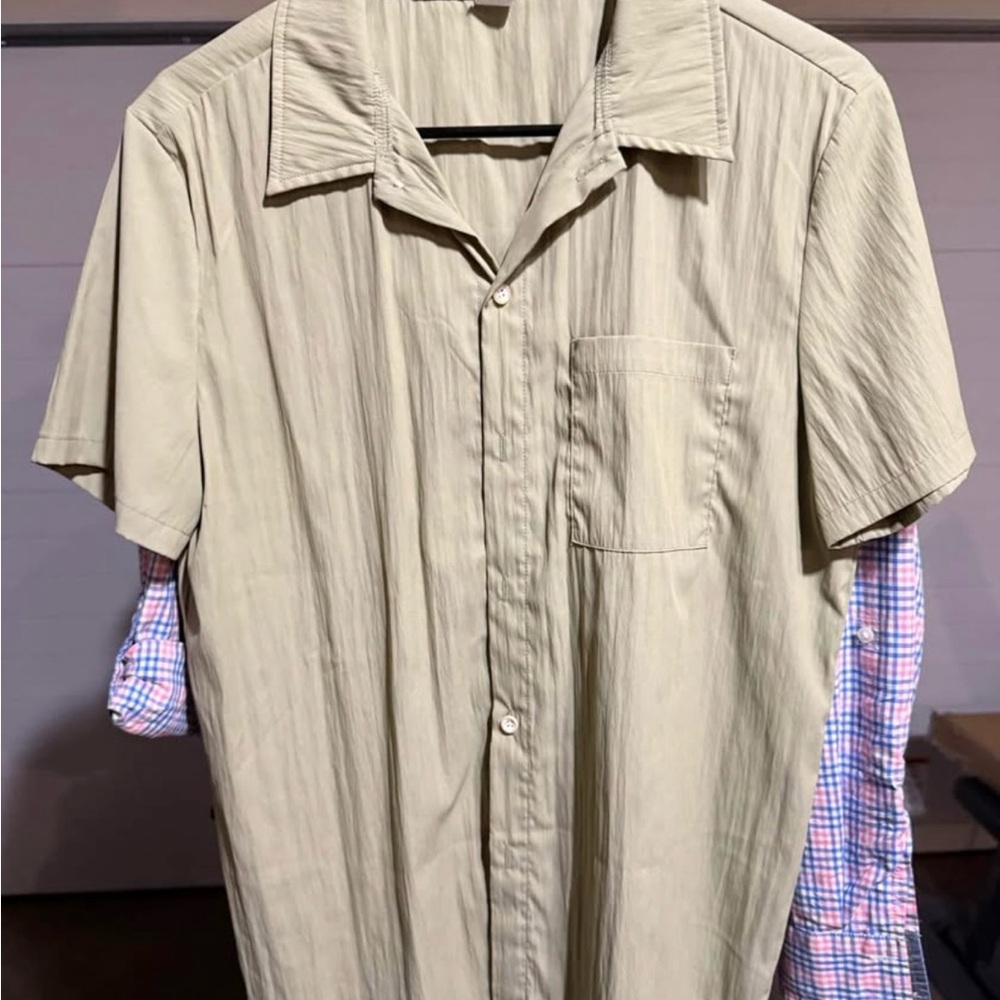 Beige Short Sleeve Shirt